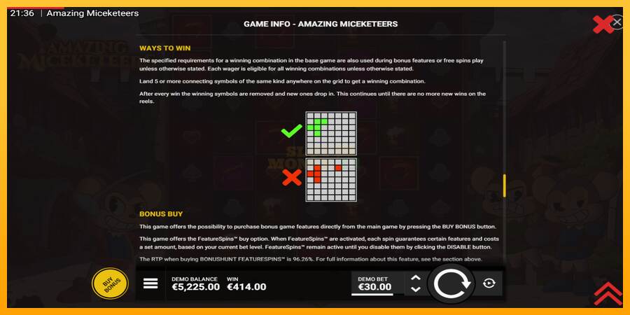 Amazing Miceketeers máquina de juego por dinero, imagen 7