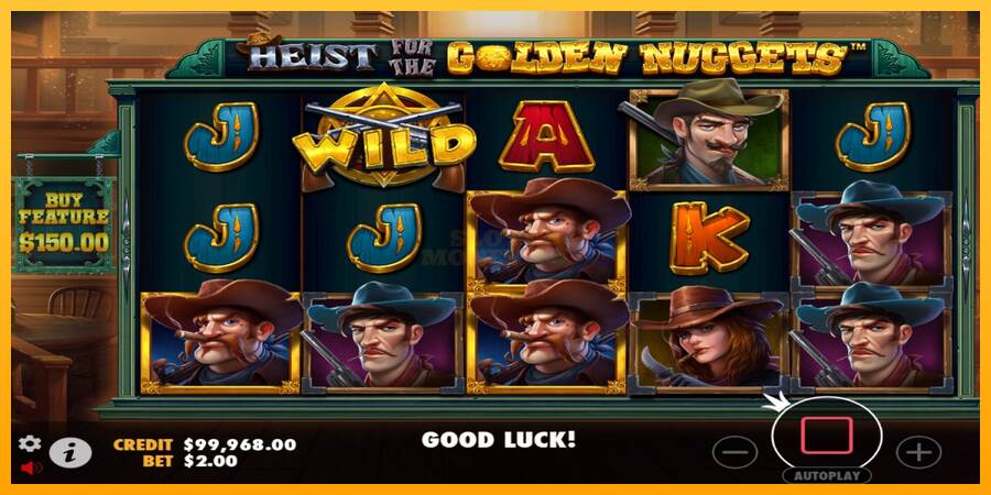 Heist for the Golden Nuggets máquina de juego por dinero, imagen 3