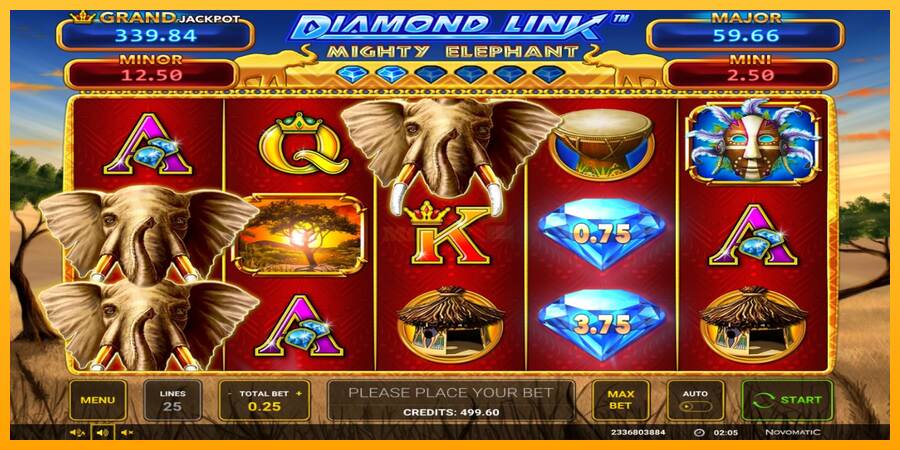 Diamond Link: Mighty Elephant máquina de juego por dinero, imagen 1