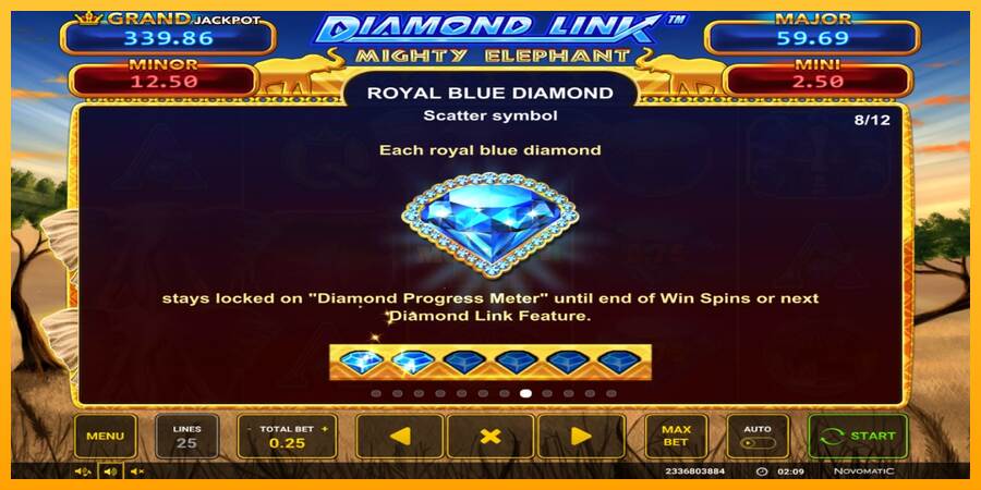 Diamond Link: Mighty Elephant máquina de juego por dinero, imagen 6