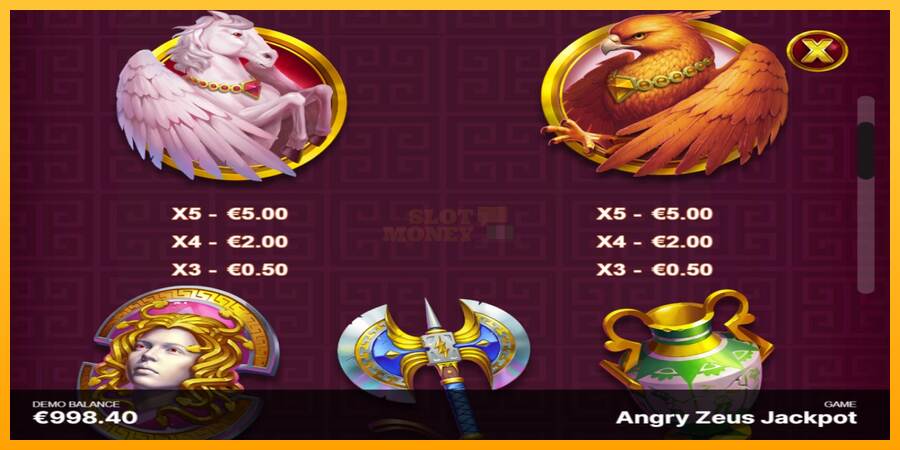 Angry Zeus Jackpot máquina de juego por dinero, imagen 5