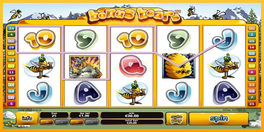 Bonus Bears máquina de juego por dinero, imagen 3