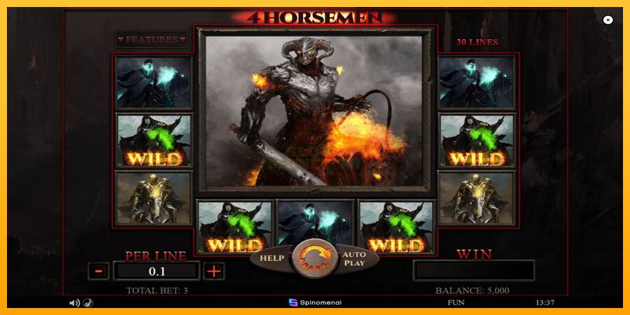 4 Horsemen máquina de juego por dinero, imagen 2