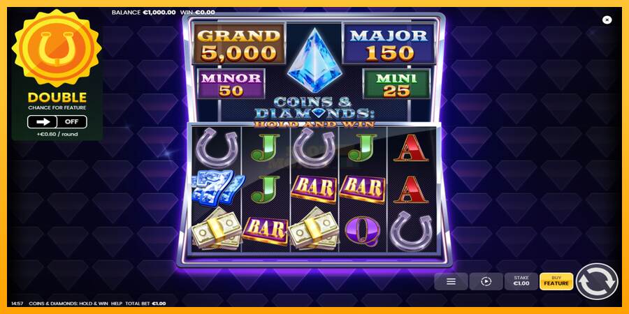 Coins & Diamonds: Hold and Win máquina de juego por dinero, imagen 2