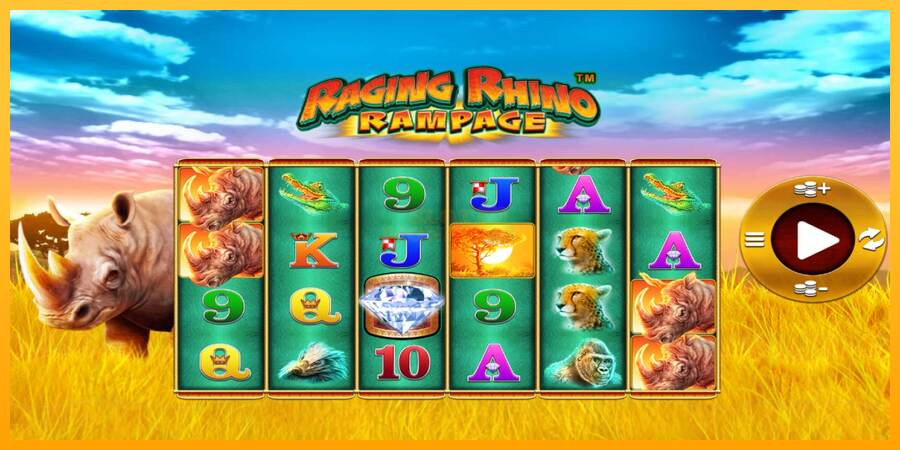 Raging Rhino Rampage máquina de juego por dinero, imagen 1