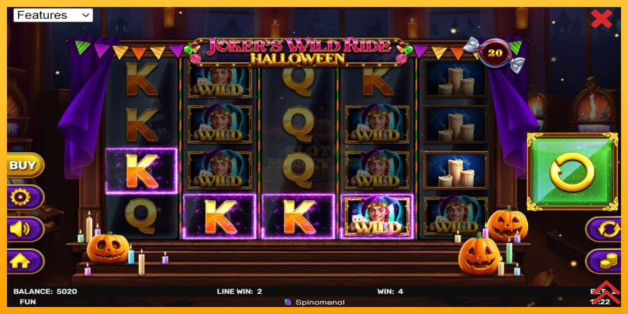 Jokers Wild Ride Halloween máquina de juego por dinero, imagen 4