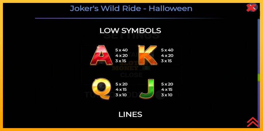 Jokers Wild Ride Halloween máquina de juego por dinero, imagen 6