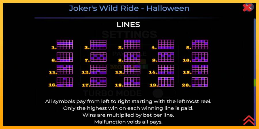 Jokers Wild Ride Halloween máquina de juego por dinero, imagen 7