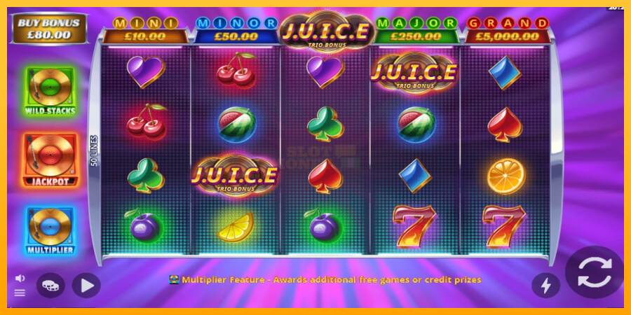 J.U.I.C.E. Trio Bonus máquina de juego por dinero, imagen 1