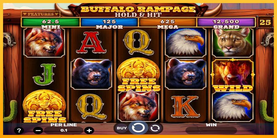 Buffalo Rampage Hold & Hit máquina de juego por dinero, imagen 1