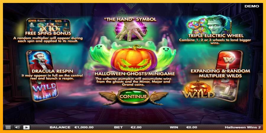 Halloween Wins 2 máquina de juego por dinero, imagen 1