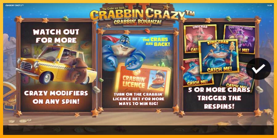 Crabbin Crazy 2 máquina de juego por dinero, imagen 1