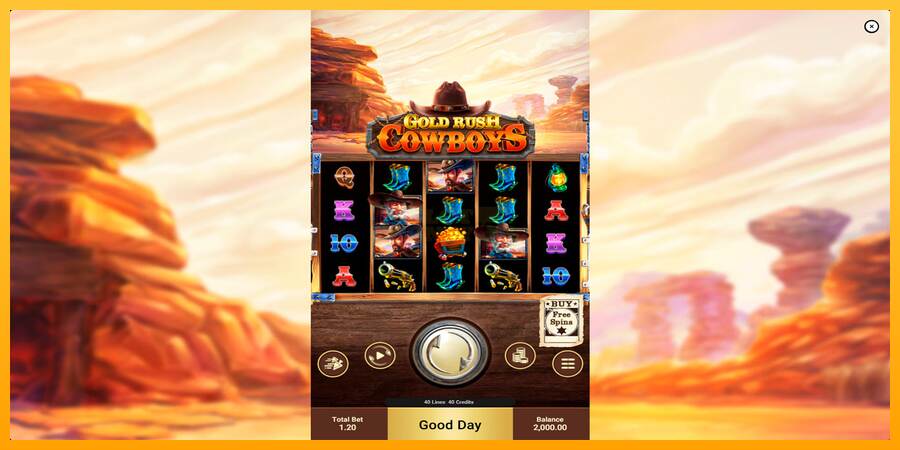 Gold Rush Cowboys máquina de juego por dinero, imagen 1