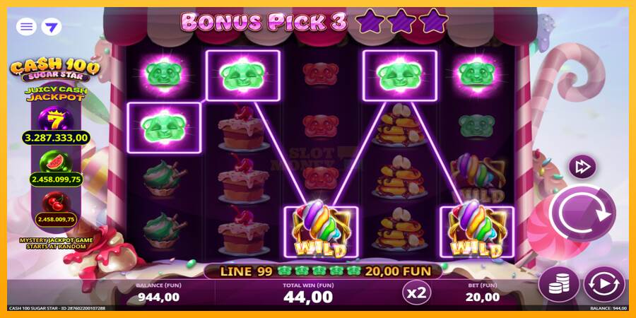 Cash 100 Sugar Star máquina de juego por dinero, imagen 3