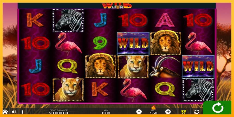 Wild Lion with Reel Bingo máquina de juego por dinero, imagen 1