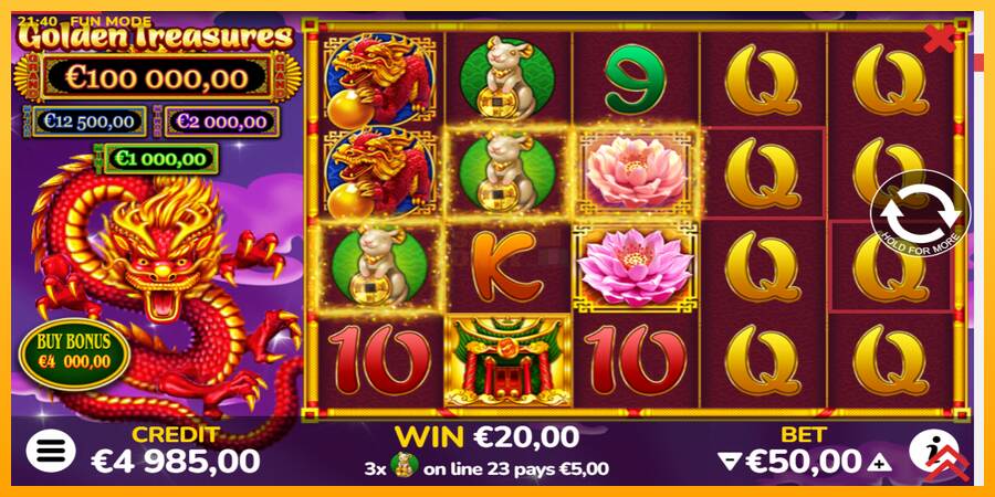 Golden Treasures máquina de juego por dinero, imagen 4