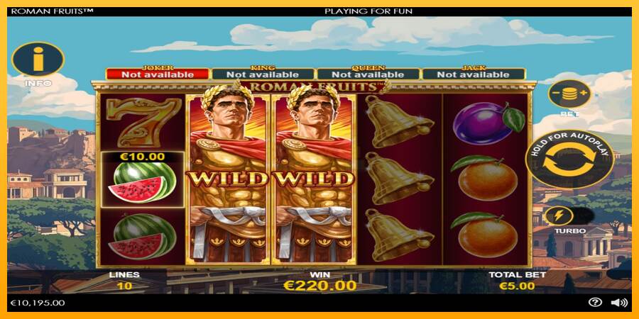 Roman Fruits máquina de juego por dinero, imagen 3