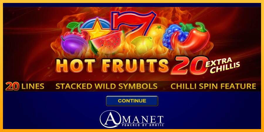 Hot Fruits 20 Extra Chillis máquina de juego por dinero, imagen 1