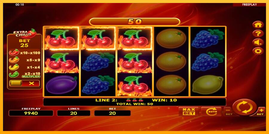 Hot Fruits 20 Extra Chillis máquina de juego por dinero, imagen 3