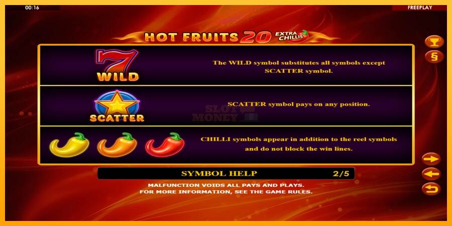 Hot Fruits 20 Extra Chillis máquina de juego por dinero, imagen 5