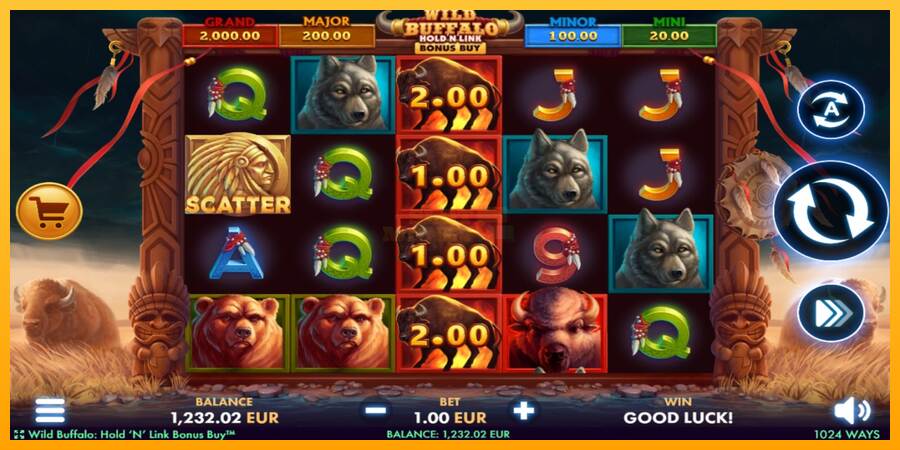 Wild Buffalo Hold N Link Bonus Buy máquina de juego por dinero, imagen 2