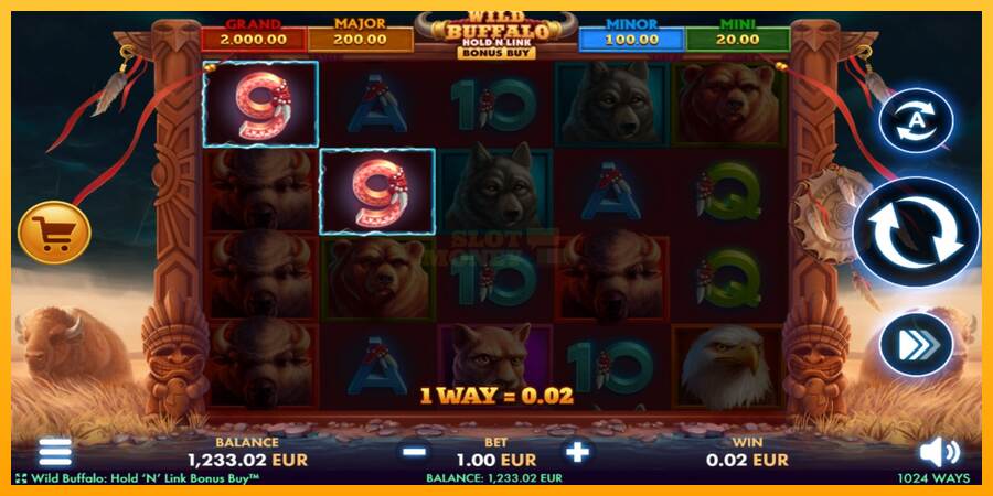 Wild Buffalo Hold N Link Bonus Buy máquina de juego por dinero, imagen 3