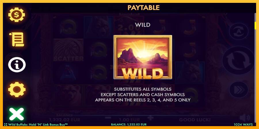 Wild Buffalo Hold N Link Bonus Buy máquina de juego por dinero, imagen 5