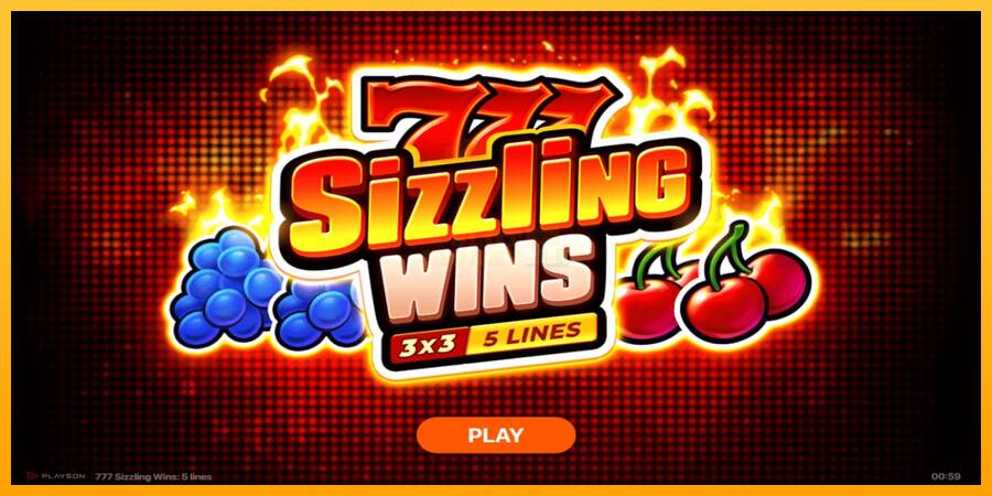 777 Sizzling Wins: 5 Lines máquina de juego por dinero, imagen 1