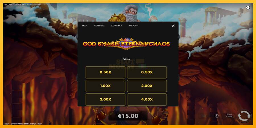 God Smash: Eternal Chaos máquina de juego por dinero, imagen 5