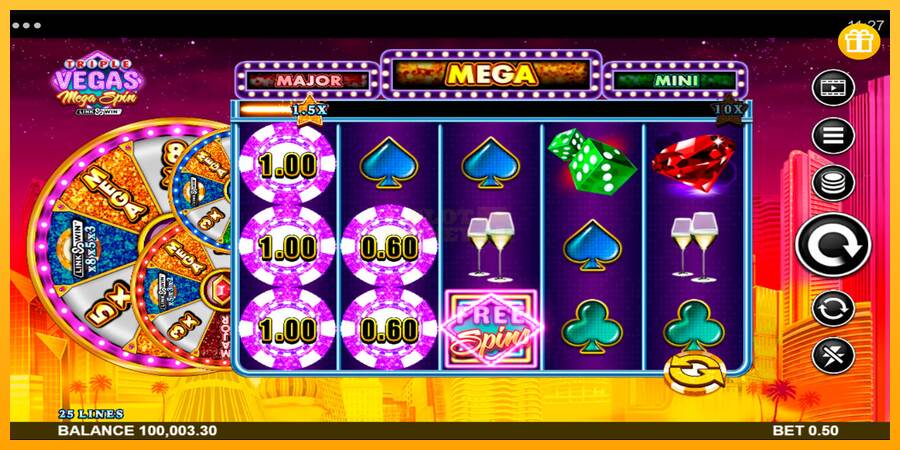 Triple Vegas Mega Spin máquina de juego por dinero, imagen 3