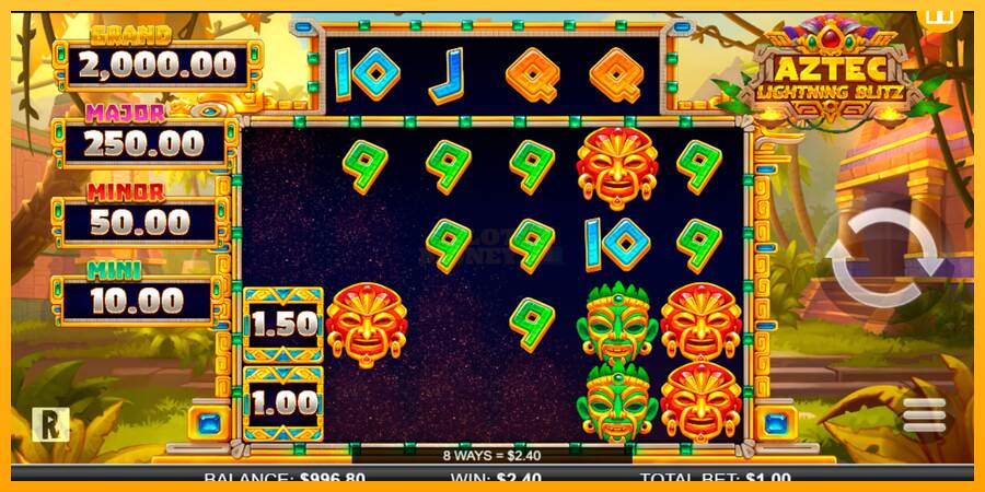 Aztec Lightning Blitz máquina de juego por dinero, imagen 3