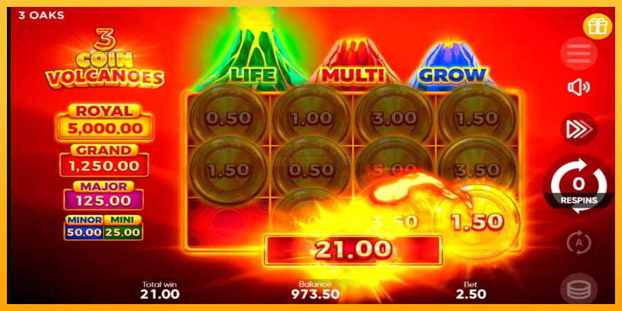 3 Coin Volcanoes máquina de juego por dinero, imagen 5