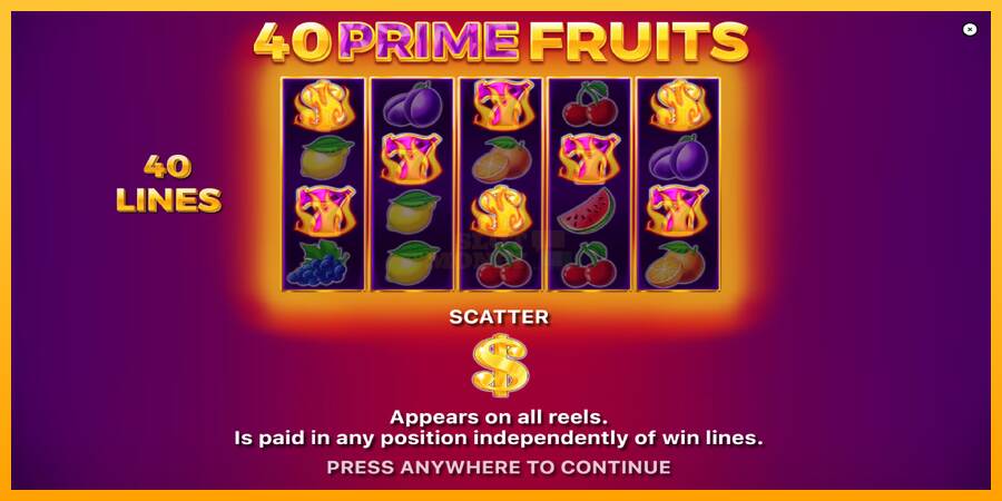 40 Prime Fruits máquina de juego por dinero, imagen 1