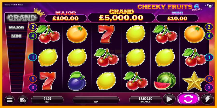 Cheeky Fruits 6 Royale máquina de juego por dinero, imagen 2