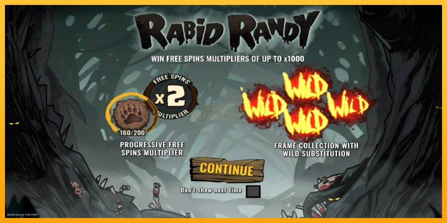 Rabid Randy máquina de juego por dinero, imagen 1