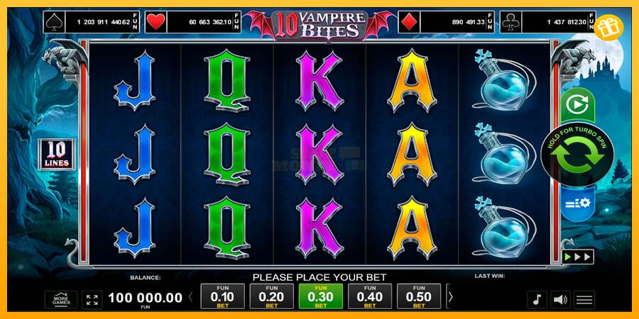 10 Vampire Bites máquina de juego por dinero, imagen 1