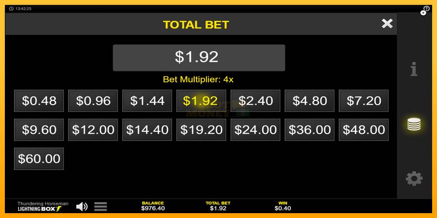 Thundering Horseman máquina de juego por dinero, imagen 7