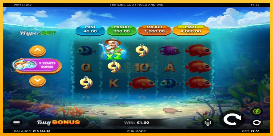 Fishline Loot Hold and Win máquina de juego por dinero, imagen 3