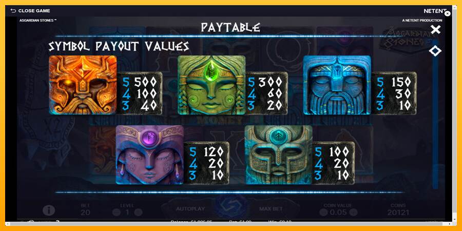 Asgardian Stones máquina de juego por dinero, imagen 6