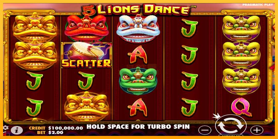 5 Lions Dance máquina de juego por dinero, imagen 1