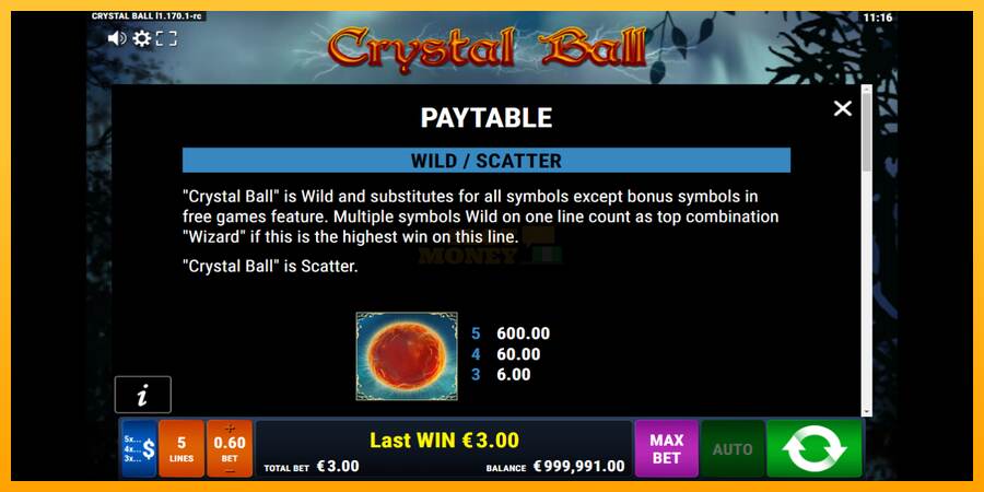 Crystal Ball máquina de juego por dinero, imagen 5