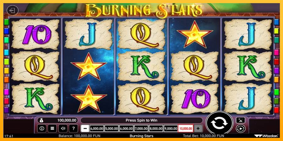 Burning Stars máquina de juego por dinero, imagen 1