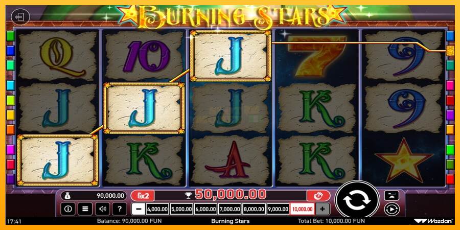 Burning Stars máquina de juego por dinero, imagen 2