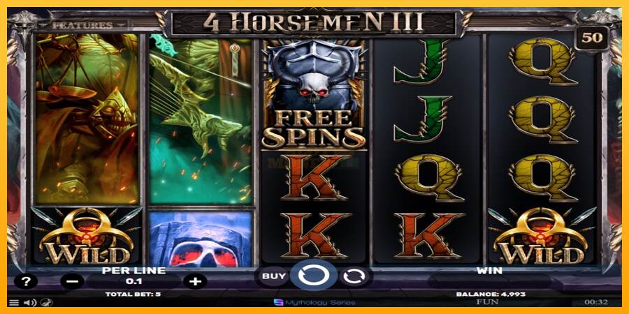 4 Horsemen III máquina de juego por dinero, imagen 2