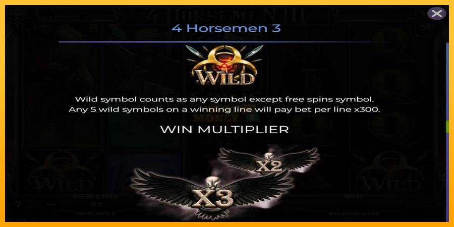 4 Horsemen III máquina de juego por dinero, imagen 6