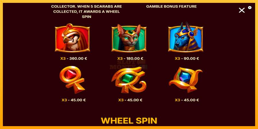 Scarab Wheel máquina de juego por dinero, imagen 6