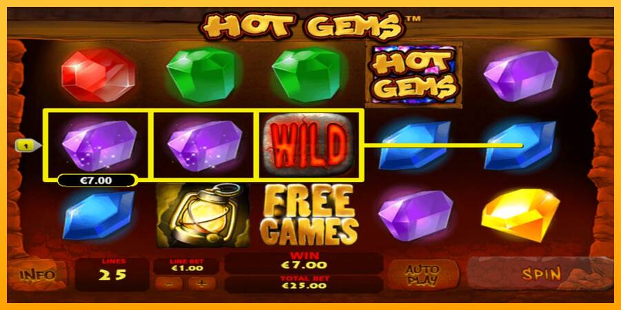 Hot Gems máquina de juego por dinero, imagen 2