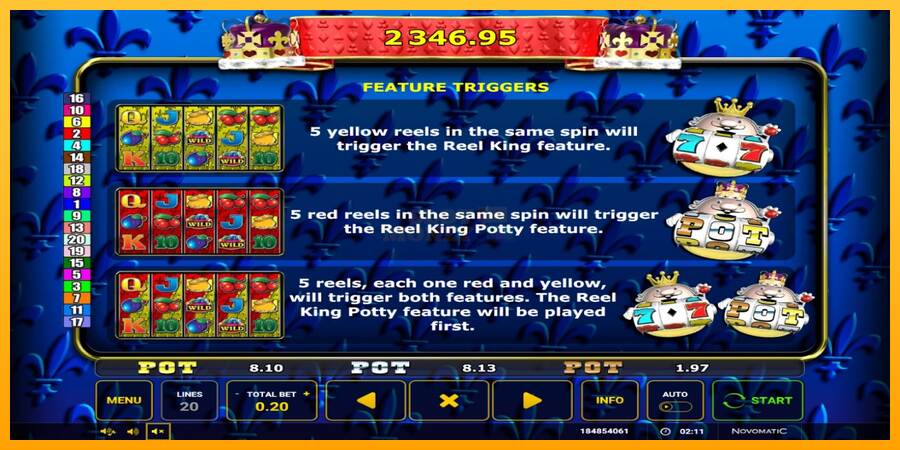 Reel King Potty máquina de juego por dinero, imagen 5