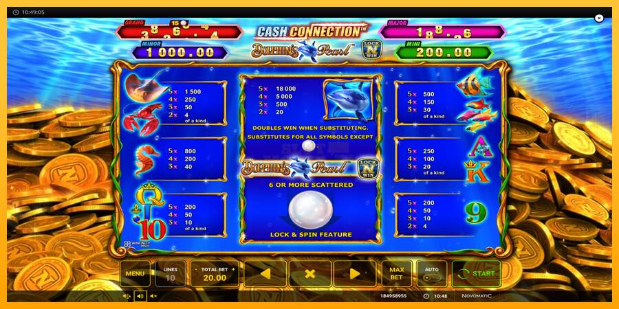 Cash Connection Dolphins Pearl máquina de juego por dinero, imagen 5