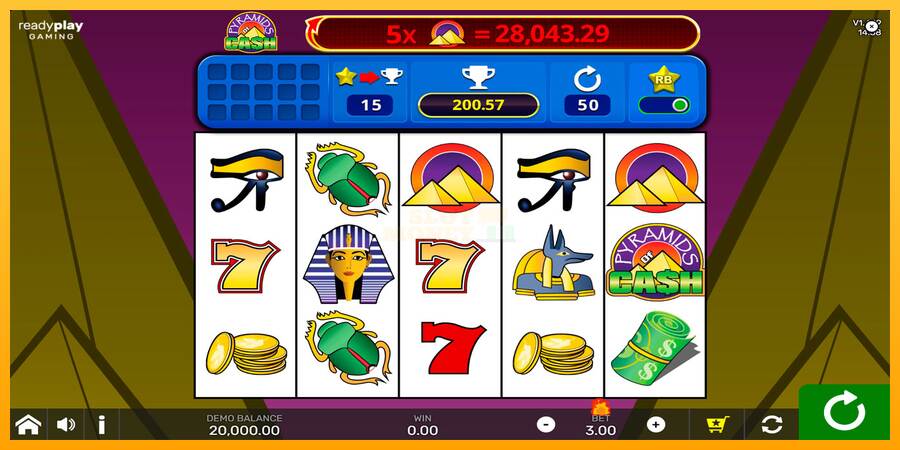 Pyramids of Cash with Reel Bingo máquina de juego por dinero, imagen 1